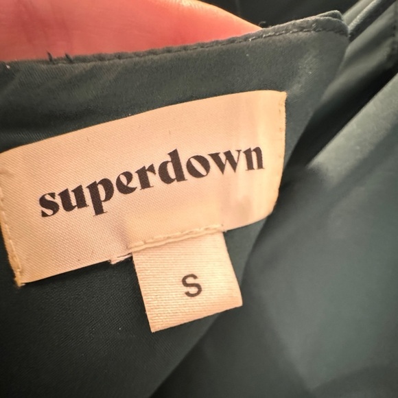 Superdown Rita Mini Dress in Forest Green Small - Picture 6 of 7